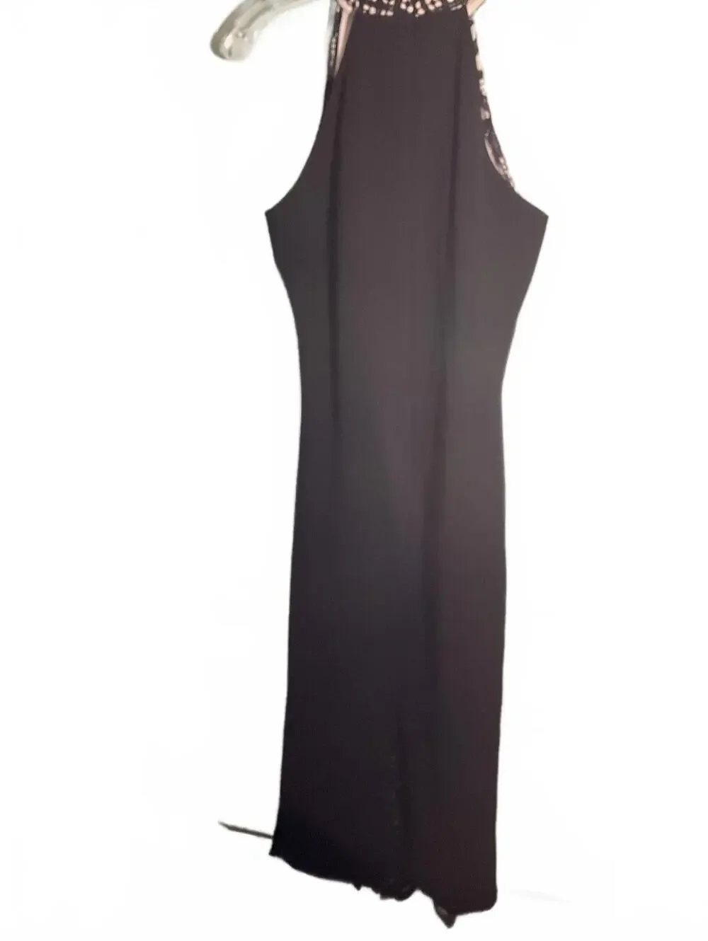 Elly Bazaar Black Lace Midi Dress with Sleeveless Design Large - Picture 8 of 11
